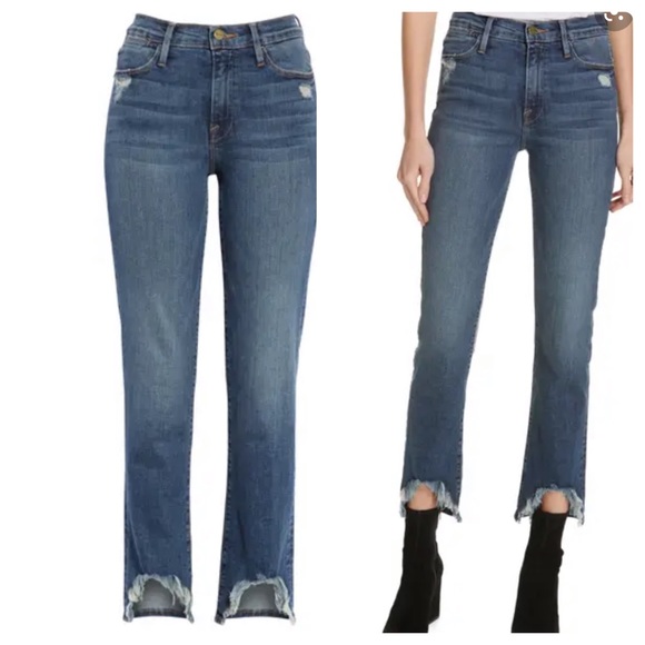 Frame Denim Denim - Frame Le High Straight Curve Hem Jeans sz 28